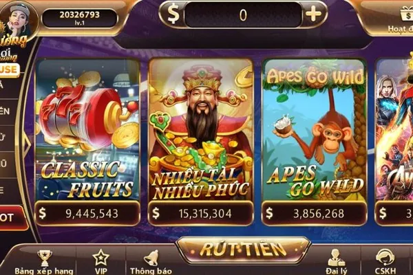 Trò chơi slots VN58VIP