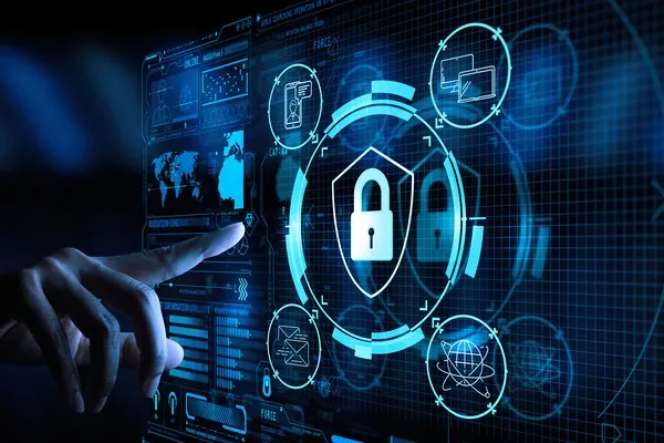 Biểu tượng mật khẩu mạnh với khóa và các ký tự phức tạp, nhấn mạnh tầm quan trọng của việc tạo mật khẩu an toàn.